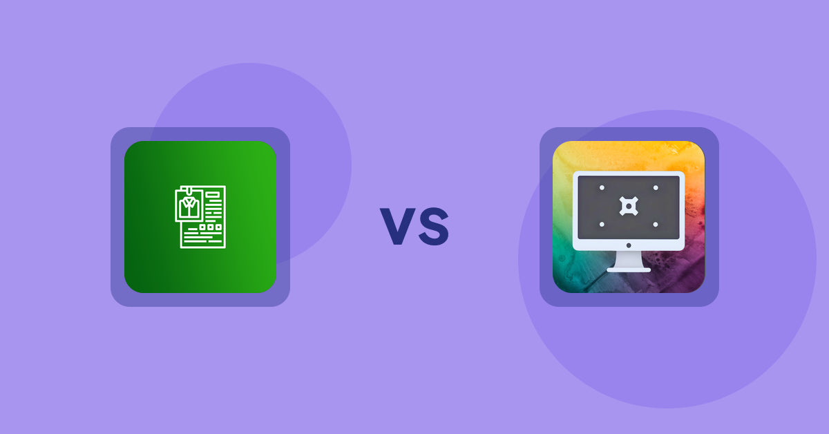 Shopify Product Display Apps: OC Product Size Chart vs. PC Builder