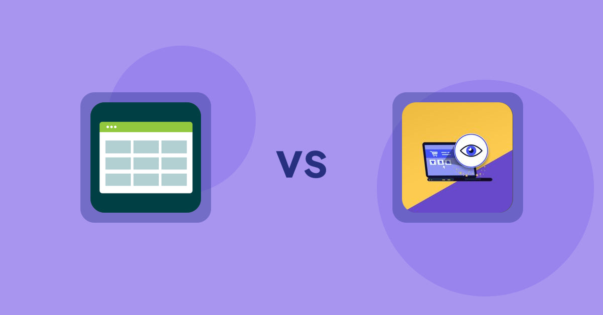 Shopify Product Display Apps: Product Table vs. ReVisit‑Recent Viewed Products