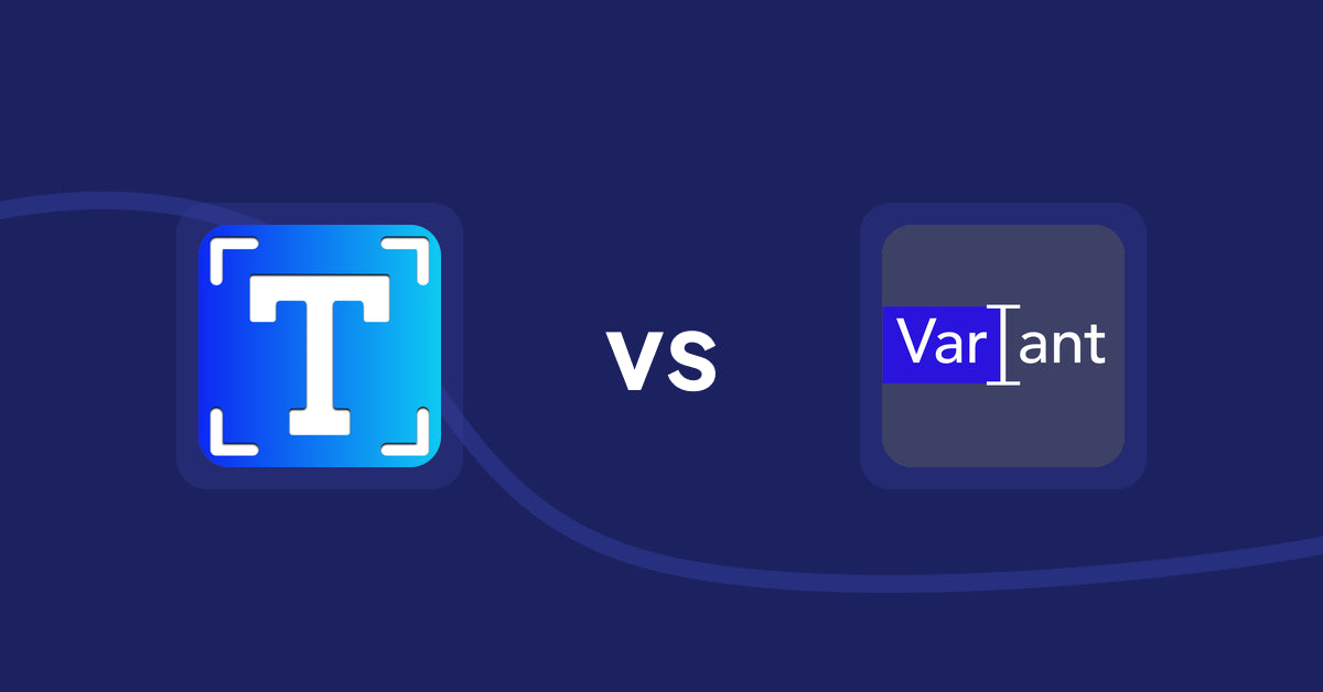 Shopify Metafield Apps: Textbox & Textfield by Textify vs Variant Description OMG