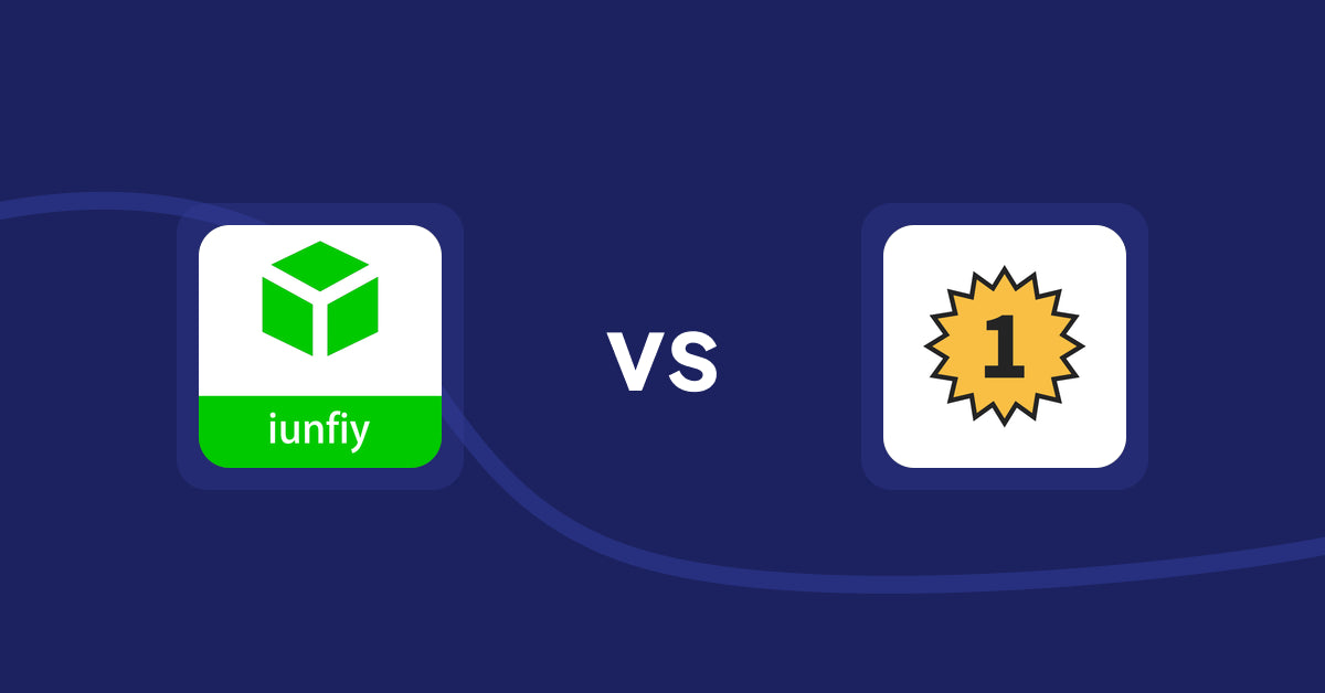 Shopify Product Display Apps: iunfiy • Related Products vs. UR: Smart Ranking