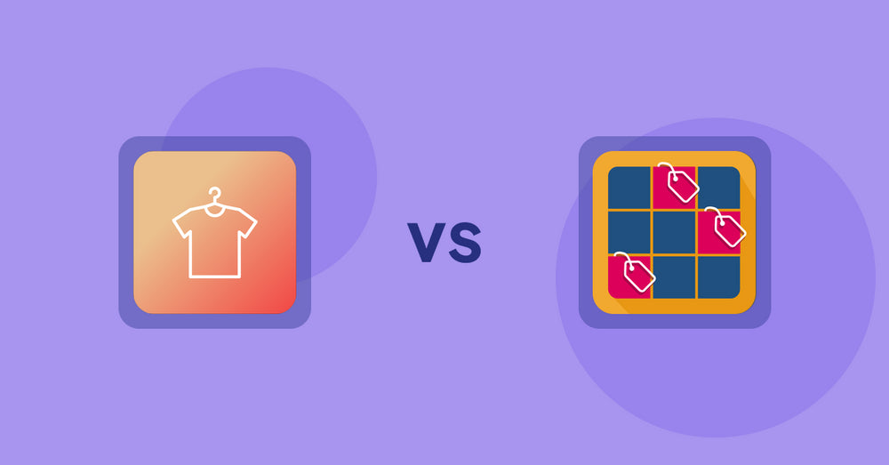 Shopify Metafield Apps: Laundry Symbols Clothing Care vs [Soledis]HighlightsCollections