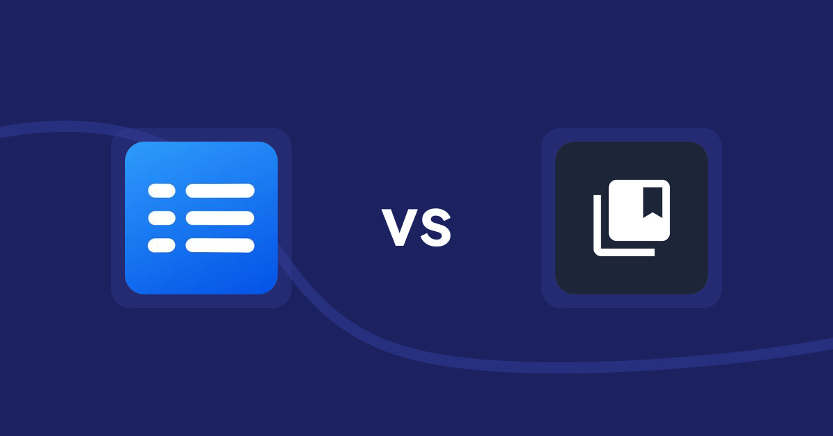 Shopify Metafield Apps: Easy Specification Table vs. Smart Metafield Collections