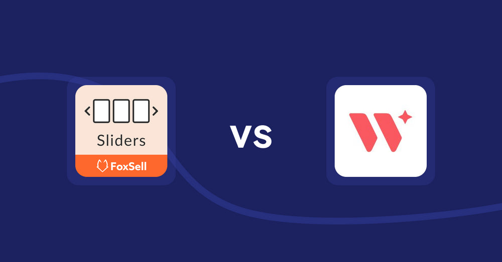 Shopify Product Display Apps: FoxSell Slider & Carousel vs Wizart Visualizer