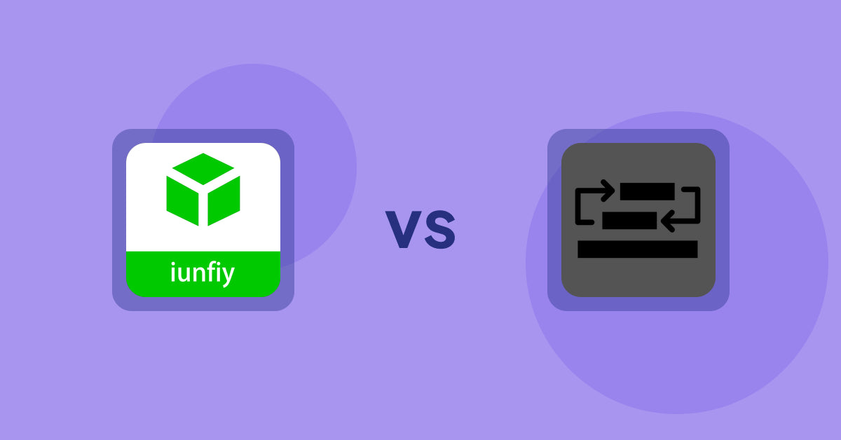 Shopify Product Display Apps: iunfiy • Related Products vs Sortyfi Collection Merchandise