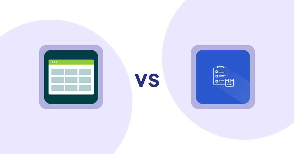 Shopify Product Display Apps: Product Table vs. Addify ‑ Products Table List