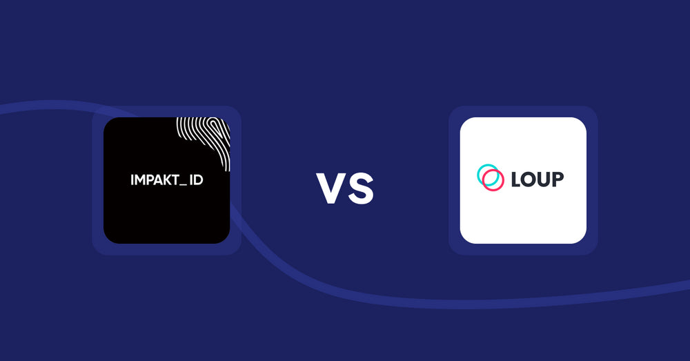 Shopify Product Display Apps: IMPAKT ID: fashion CO2 tracker vs Loup: Sell on Instagram