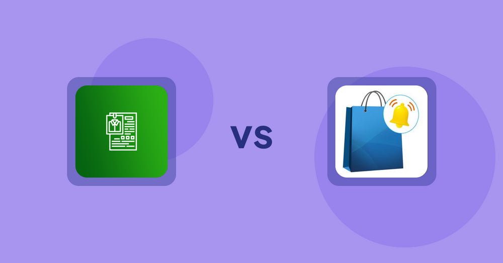 Shopify Product Display Apps: OC Product Size Chart vs. CartBar ‑ Product Purchase Bar