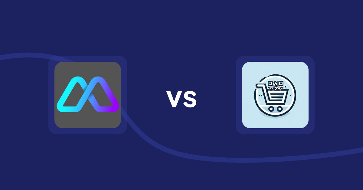 Shopify Product Display Apps: Metadrob: Create Virtual Store vs QR Cartify