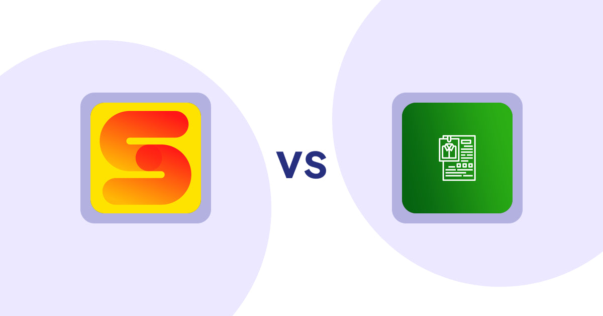 Shopify Product Display Apps: ST: Inventory & Sold Count Pro vs OC Product Size Chart