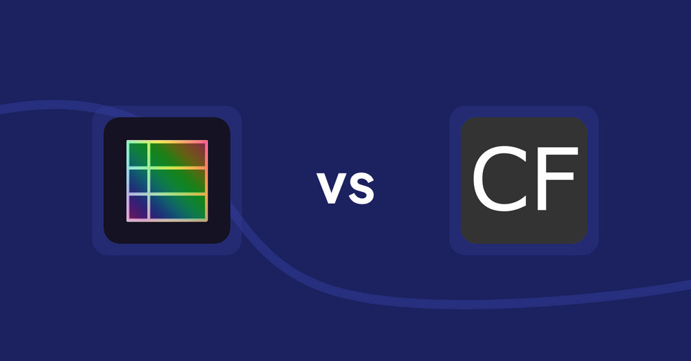 Shopify Metafield Apps: TableFlow Specification Table vs. WebAppsLive ‑ Fields Manager