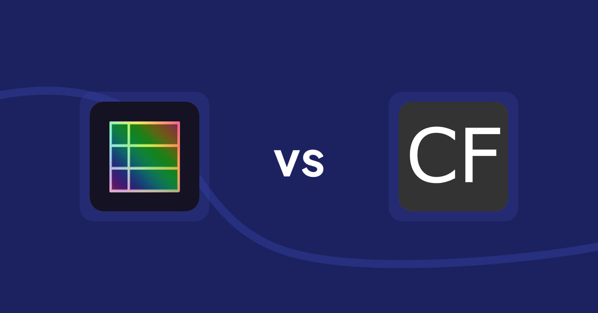 Shopify Metafield Apps: TableFlow Specification Table vs. WebAppsLive ‑ Fields Manager