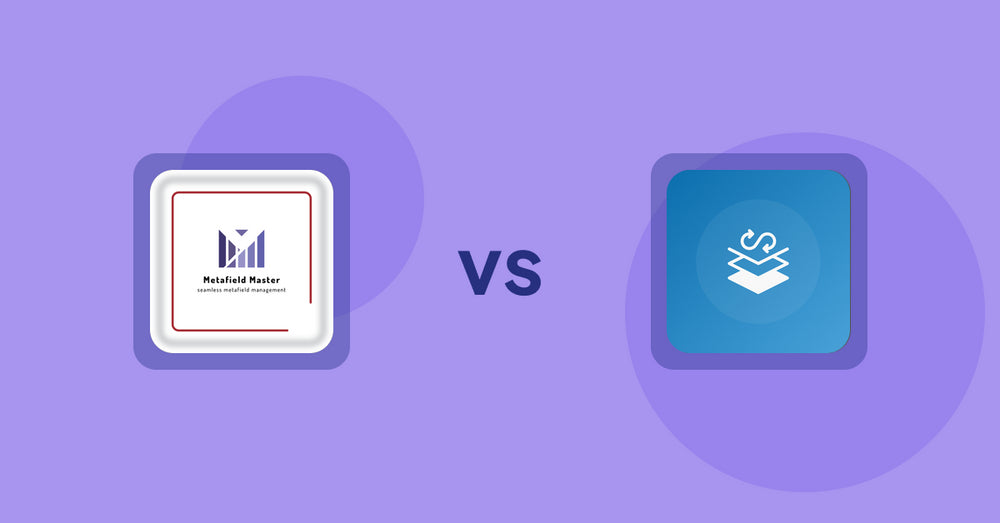 Shopify Metafield Apps: Metafield Master vs Seota In/Out Meta Data