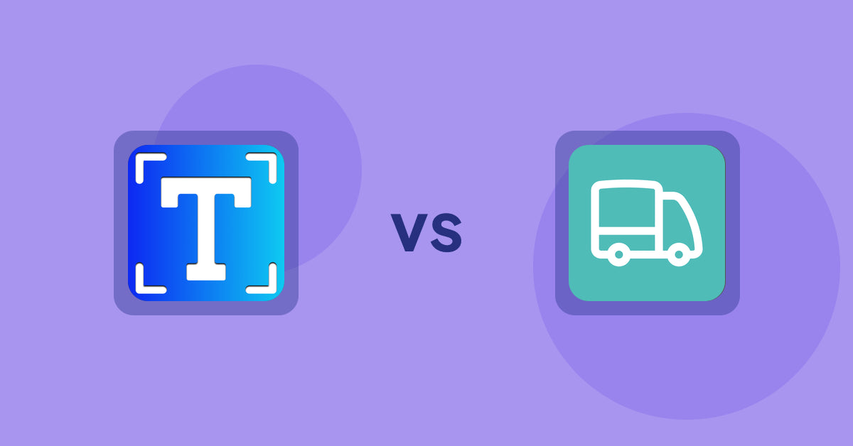 Shopify Metafield Apps: Textbox & Textfield by Textify vs BB Estimated Delivery