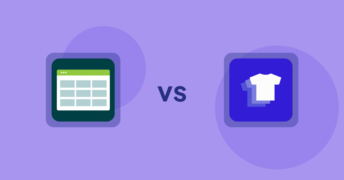 Shopify Product Display Apps: Product Table vs. Xpander