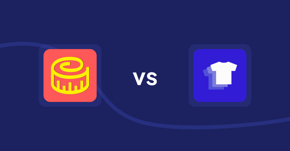 Shopify Product Display Apps: Snake Size Chart & Size Guide vs Xpander