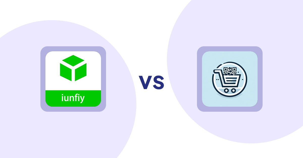 Shopify Product Display Apps: iunfiy • Related Products vs QR Cartify