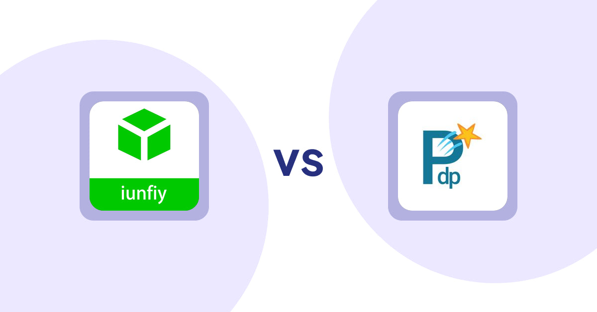 Shopify Product Display Apps: iunfiy • Related Products vs PDP Star