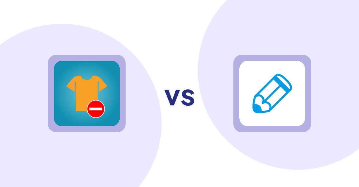 Shopify Product Display Apps: Products Unavailable vs Writer Sofia