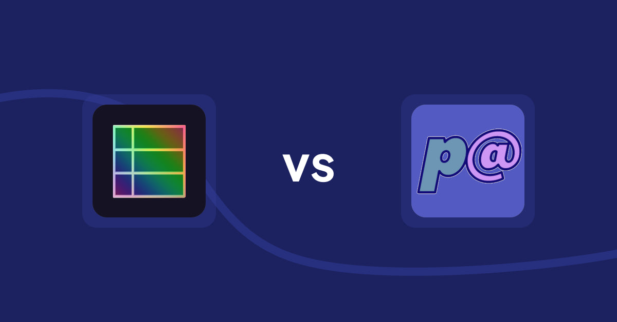 Shopify Metafield Apps: TableFlow Specification Table vs Parameterizer