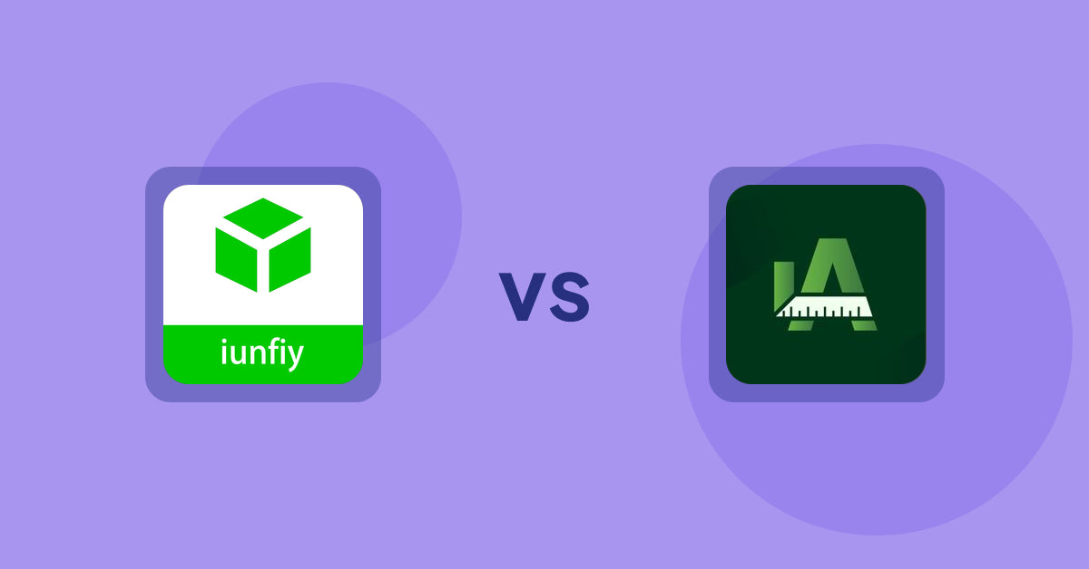 Shopify Product Display Apps: iunfiy • Related Products vs Easy Size Chart by Akeans