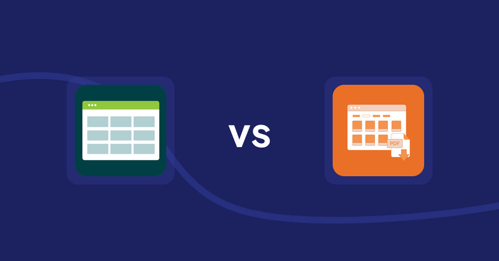 Shopify Product Display Apps: Product Table vs Meetanshi PDF Product Catalog