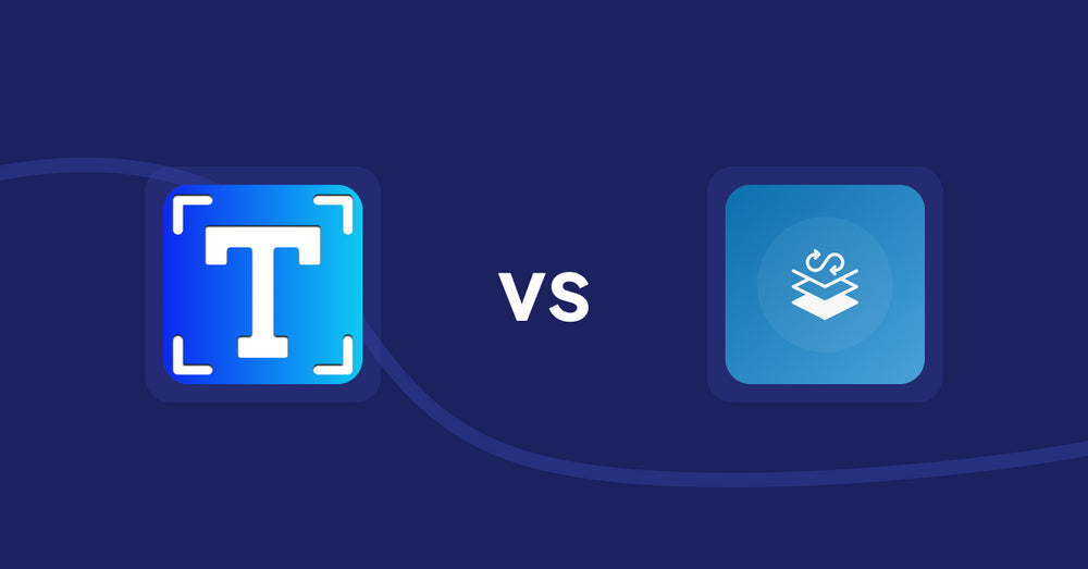 Shopify Metafield Apps: Textbox & Textfield by Textify vs Seota In/Out Meta Data