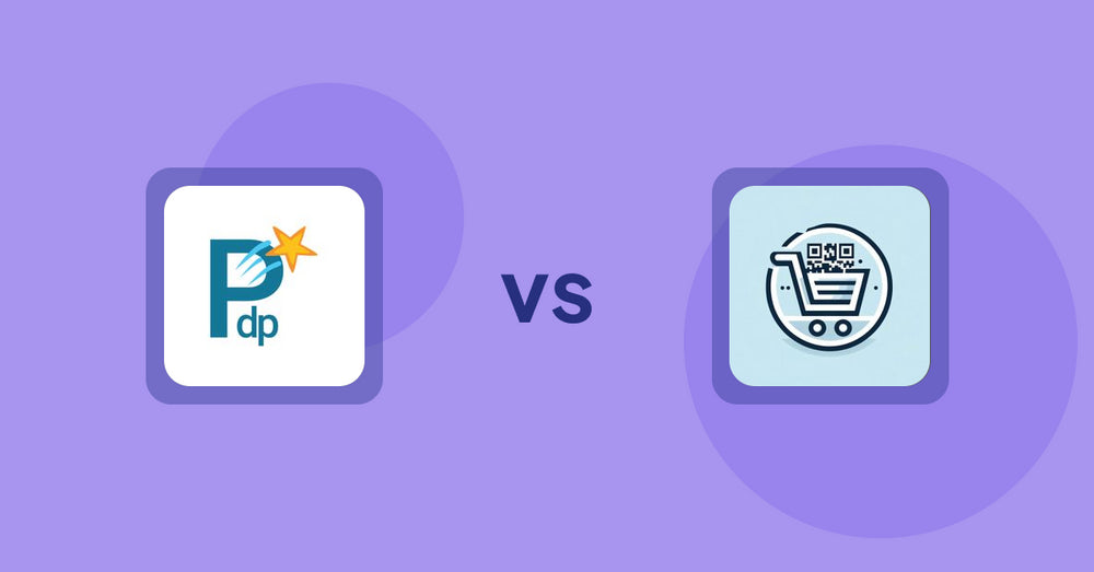 Shopify Product Display Apps: PDP Star vs QR Cartify