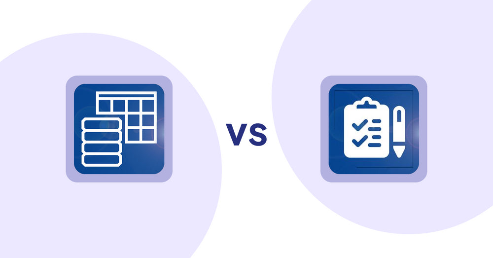 Shopify Metafield Apps: TablePress ‑ Data Tables vs All in One Metafields