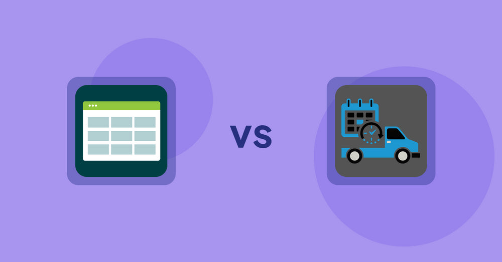 Shopify Product Display Apps: Product Table vs H3 Estimated Delivery