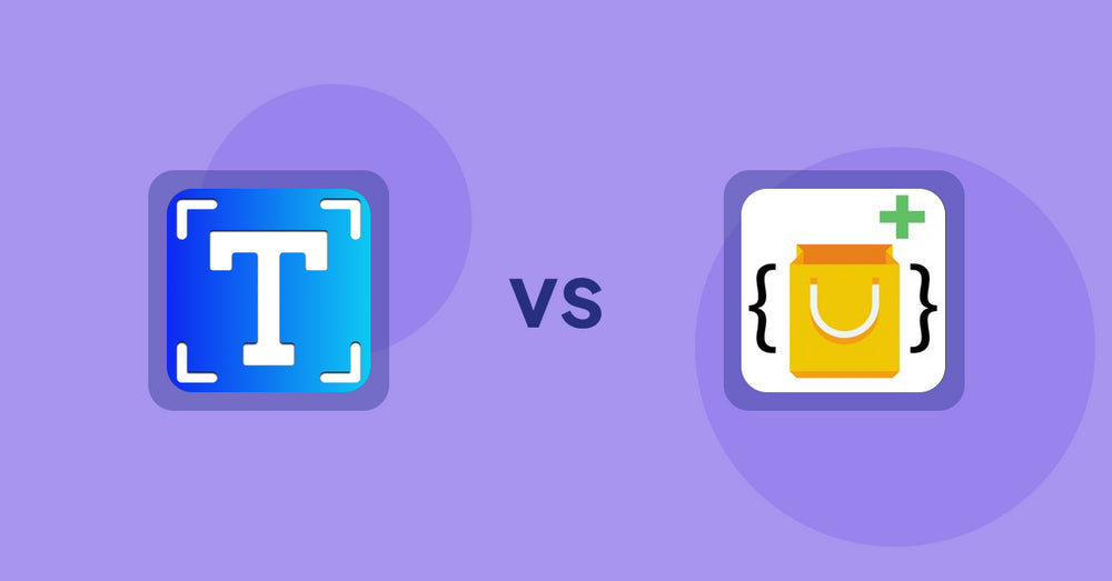 Shopify Metafield Apps: Textbox & Textfield by Textify vs. Metafields Plus