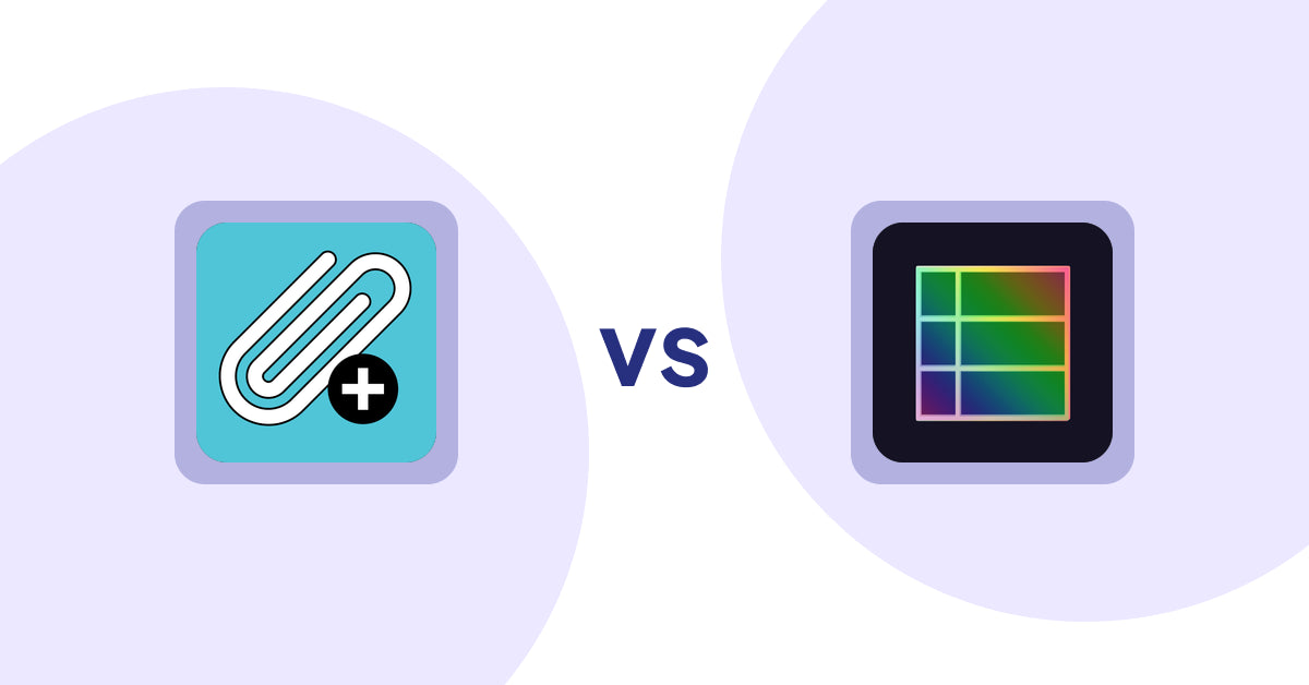 Shopify Metafield Apps: Metafields2 vs TableFlow Specification Table