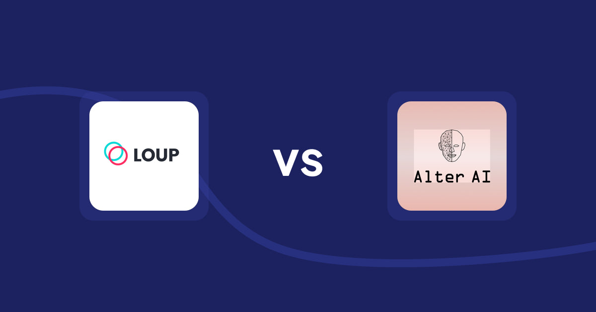 Shopify Product Display Apps: Loup: Sell on Instagram vs Alter AI Virtual Try‑on