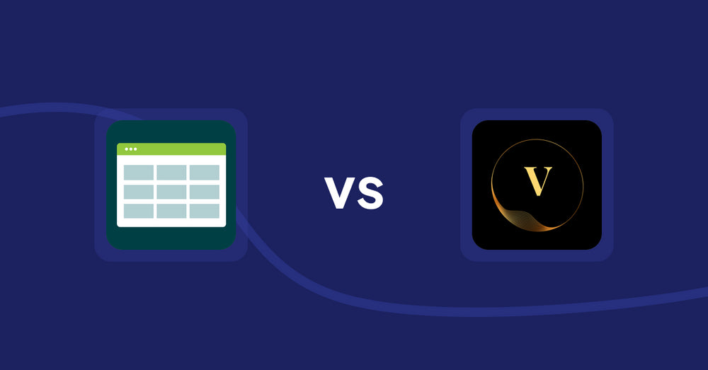 Shopify Product Display Apps: Product Table vs ProductTube