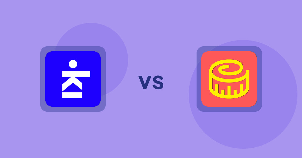 Shopify Product Display Apps: Kickflip ‑ Customize Products vs Snake Size Chart & Size Guide