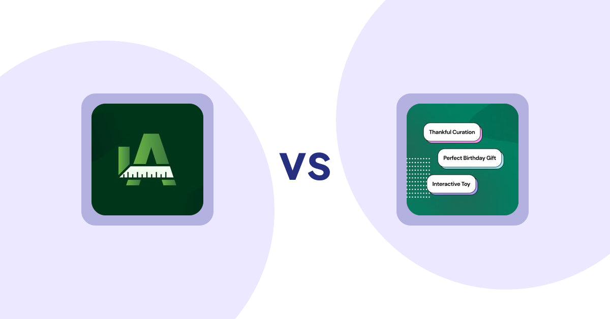 Shopify Product Display Apps: Easy Size Chart by Akeans vs FeatureFrame ‑ Pretty Product