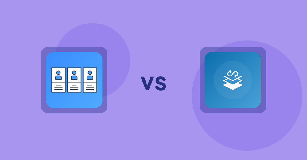 Shopify Metafield Apps: POWR: About Us | Team Profile vs Seota In/Out Meta Data