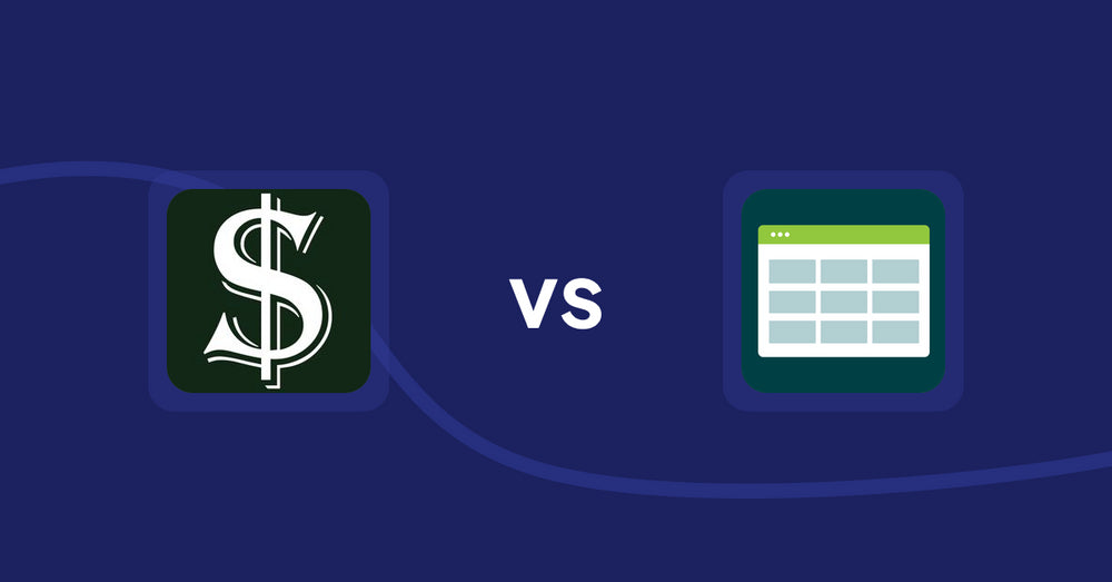 Shopify Product Display Apps: Selling Fast vs. Product Table