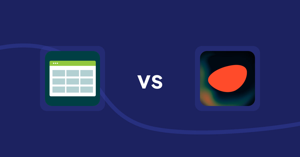 Shopify Product Display Apps: Product Table vs. Pietra: AI Product Designer