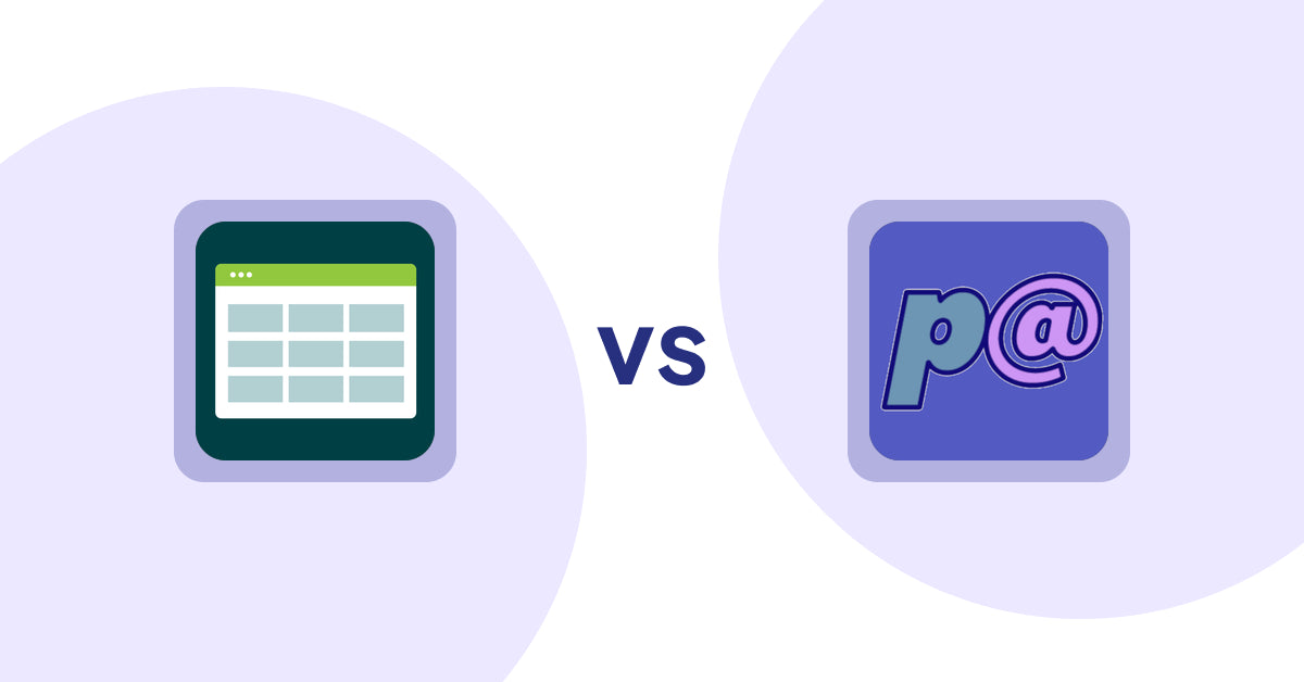 Shopify Product Display Apps: Product Table vs Parameterizer