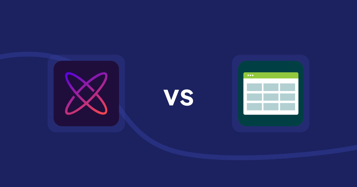 Shopify Product Display Apps: Meteor Mega Menu & Navigation vs Product Table