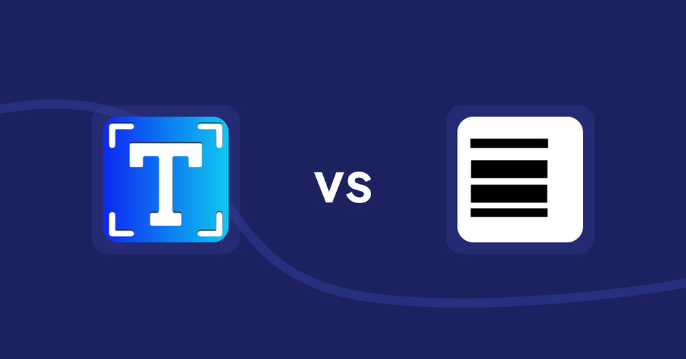 Shopify Metafield Apps: Textbox & Textfield by Textify vs Meta fields editor