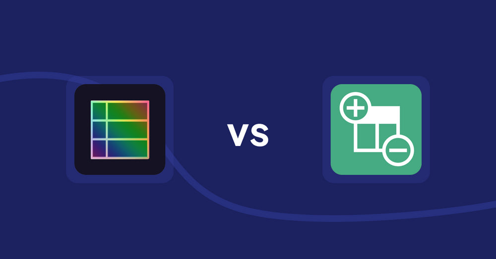 Shopify Metafield Apps: TableFlow Specification Table vs SWT Products Custom Fields