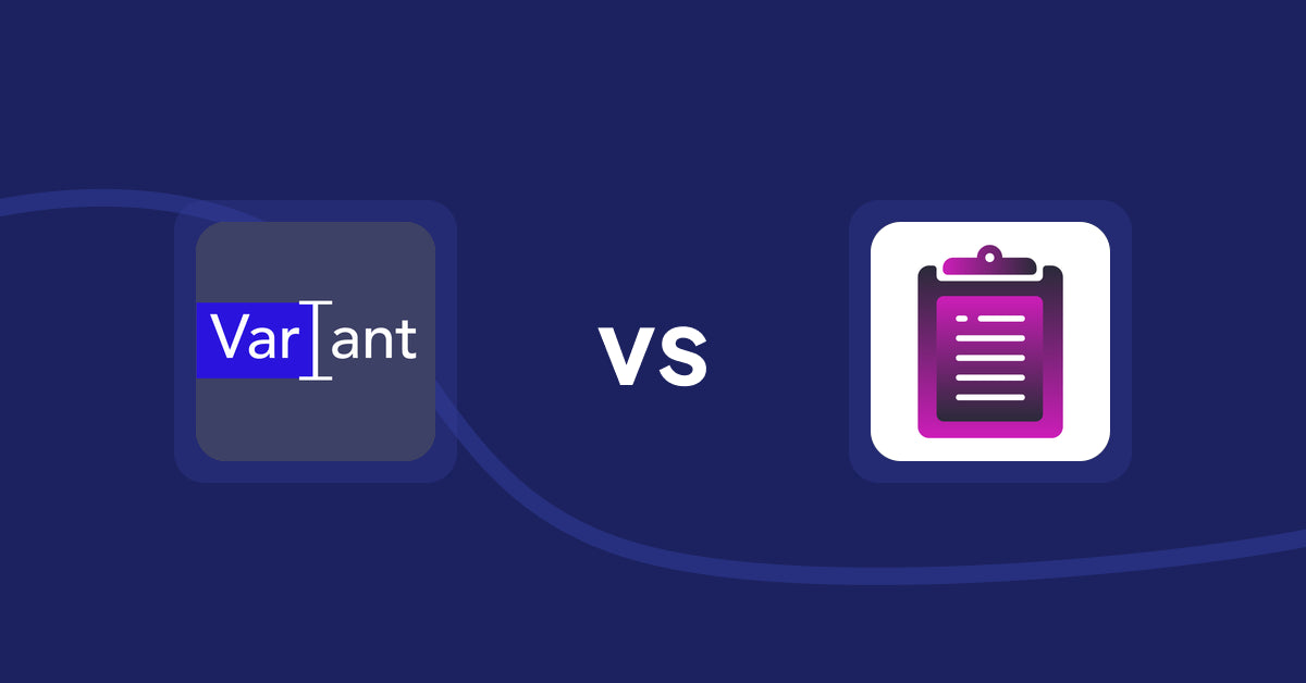 Shopify Metafield Apps: Variant Description OMG vs Xtra Info ‑ Emphasize Values