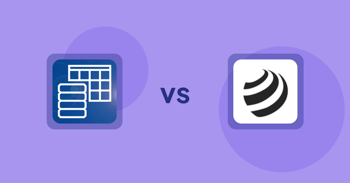 Shopify Metafield Apps: TablePress ‑ Data Tables vs CustomVogue