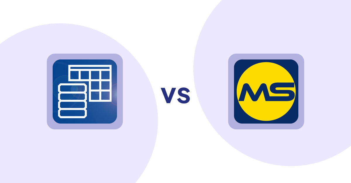 Shopify Metafield Apps: TablePress ‑ Data Tables vs Metafield Supreme