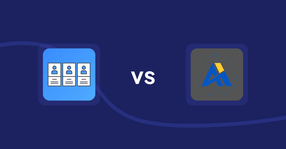 Shopify Metafield Apps: POWR: About Us | Team Profile vs Digiware SmartMeta using AI