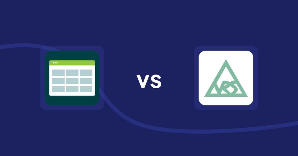 Shopify Product Display Apps: Product Table vs VRSHOPii