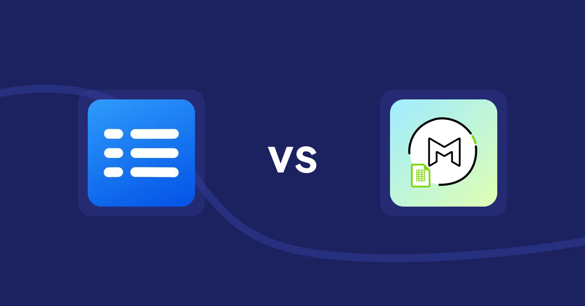 Shopify Metafield Apps: Easy Specification Table vs Mport ‑ Bulk Metafield Import