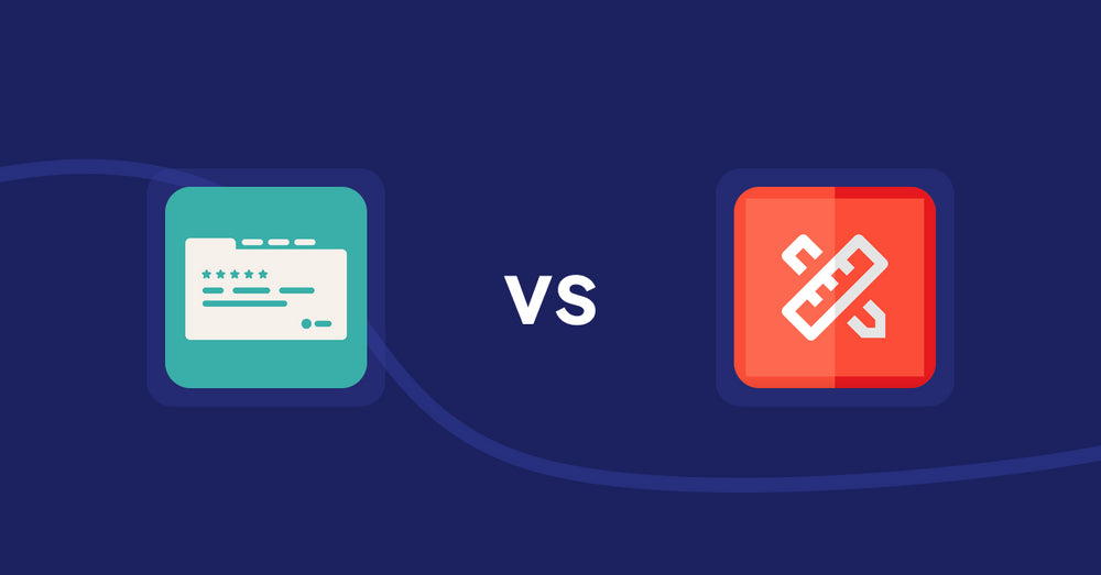 Shopify Product Display Apps: Smart Tabs ‑ Product Tabs vs RT: Size Chart, Size Guide