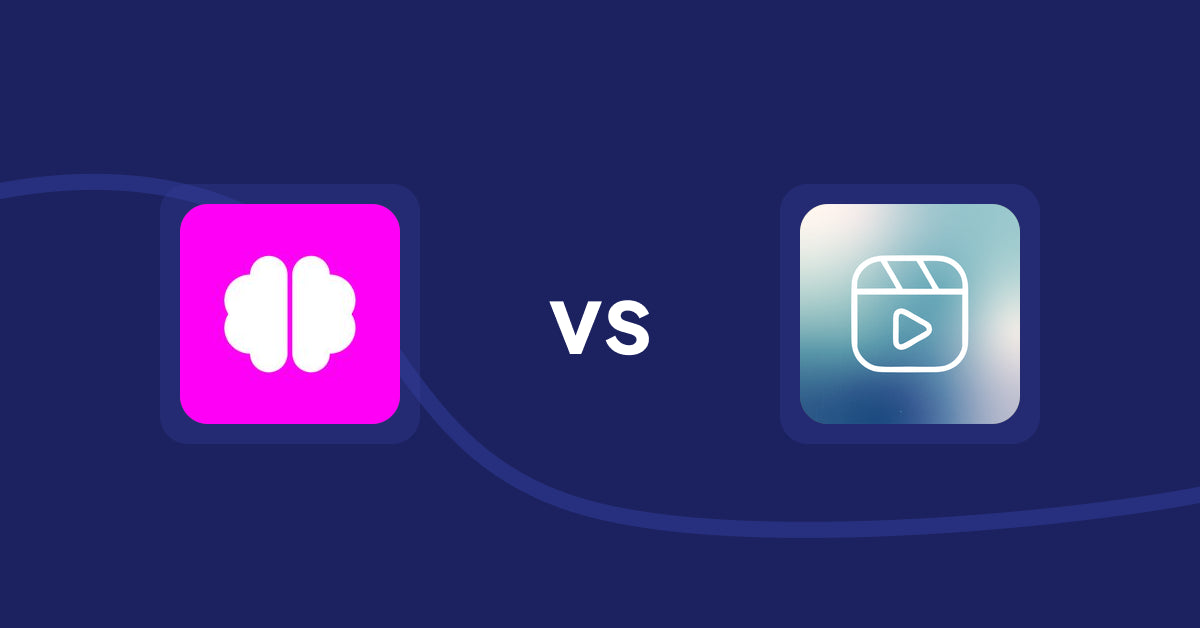 Shopify Product Display Apps: Brainy: AI SEO & Content Boost vs. Reelify ‑ Shoppable Reel Video